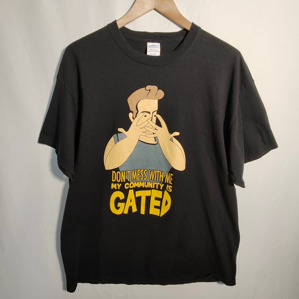 Port & Company Graphic Tee Men's XL Black "Don't Mess With Me" Short Sleeve